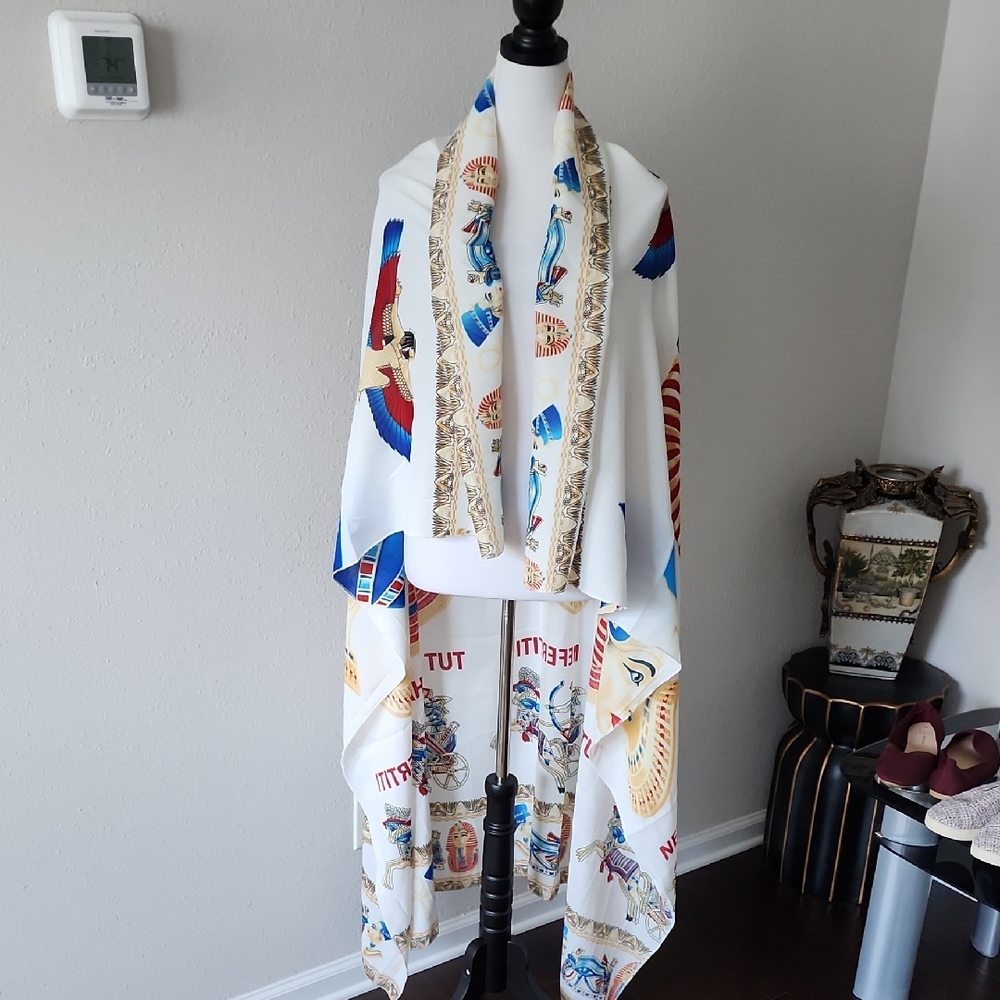 Egyptian Oversized Beach Wrap/ Pareo/ Scarf
